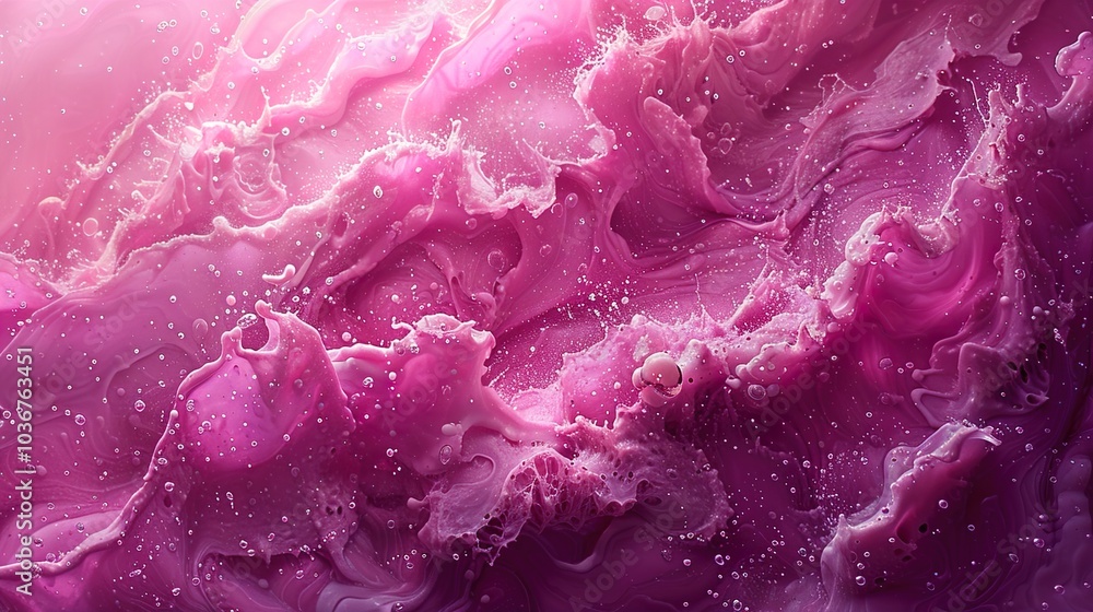 Abstract Pink Water Splash: A Whirlwind of Color and Texture Abstract Pink Water Splash: A Whirlwind of Color and Texture