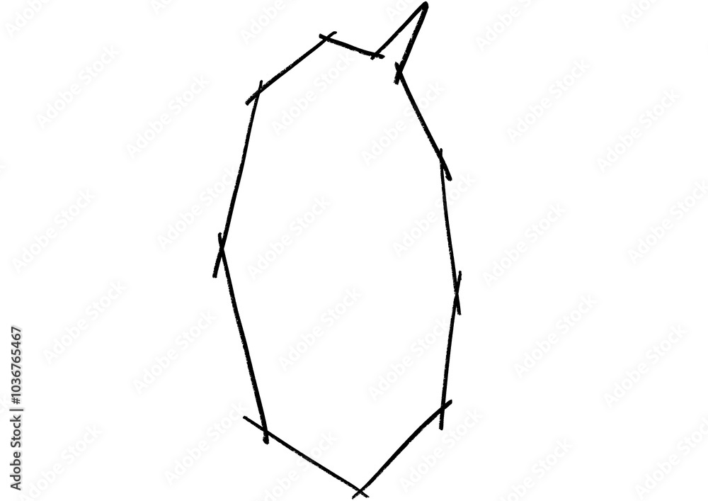 Sketch like handwritten speech bubble frame, Rough line
Sketch like handwritten speech bubble frame, Rough line