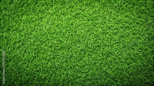 Background texture of reflected green grass mat, fresh and vibrant
