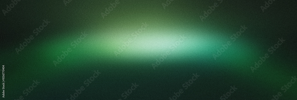 Abstract Green Light Gradient on Dark Background with Grainy Texture Abstract Green Light Gradient on Dark Background with Grainy Texture