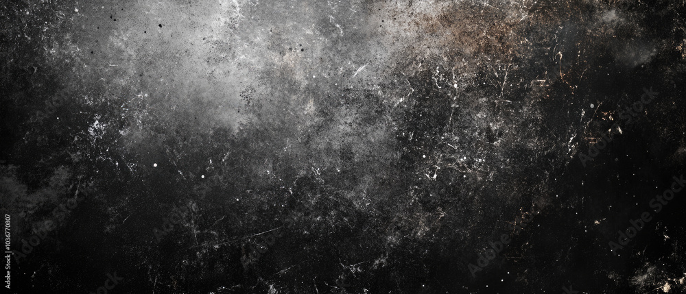 Dark Abstract Texture With Scattered White Particles. Dark Abstract Texture With Scattered White Particles.