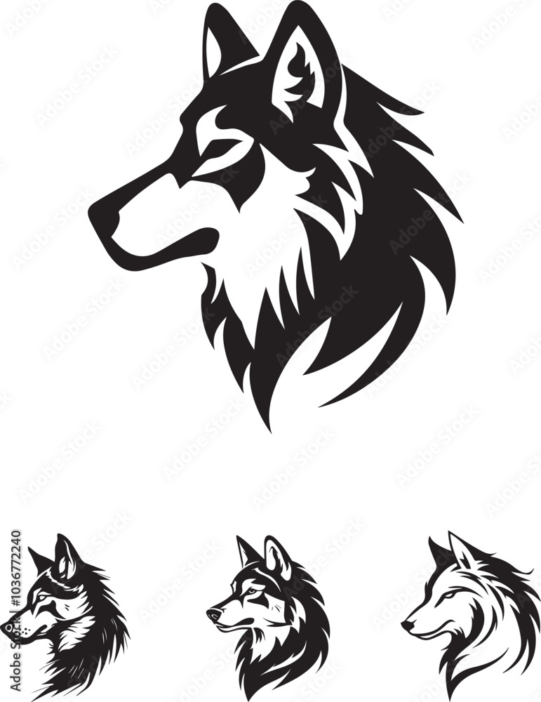 Fototapeta premium wolf vector illustration