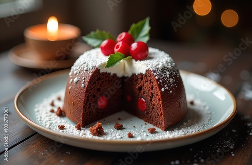 Wallpaper Mural Christmas pudding Torontodigital.ca