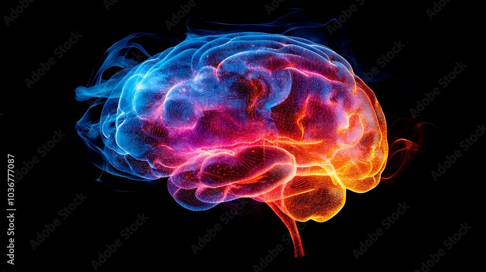 A conceptual image of brain circuits illuminated with vibrant colors, symbolizing creative thinking. A conceptual image of brain circuits illuminated with vibrant colors, symbolizing creative thinking.