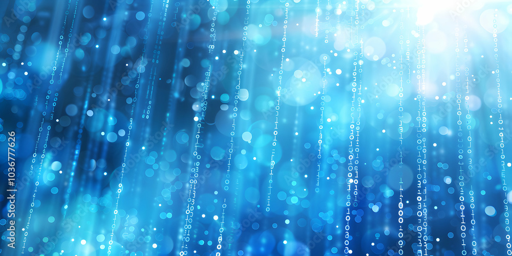 Modern Abstract Background with Binary Code in a Futuristic Environment
Modern Abstract Background with Binary Code in a Futuristic Environment