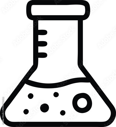 science retort icon illustration