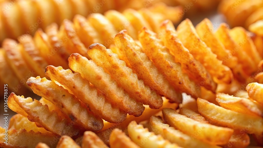 Closeup of spiral fried potato Closeup of spiral fried potato
