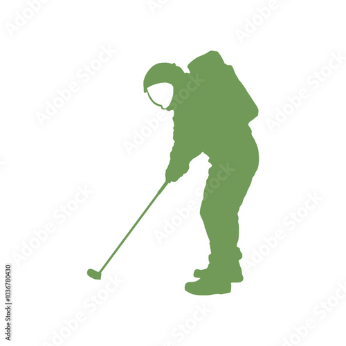 Golf and Astronout Illustration