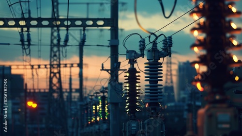 Urban Power Grid with Superconductors at Dusk