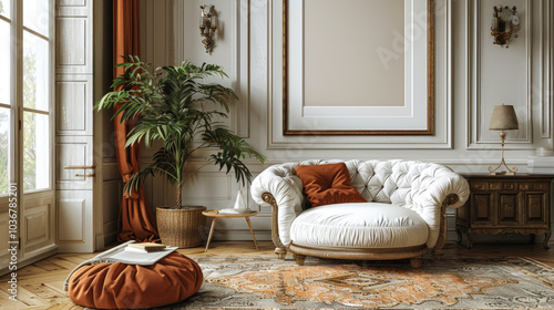 Elegant Living Room with Cozy Armchair and Decor
