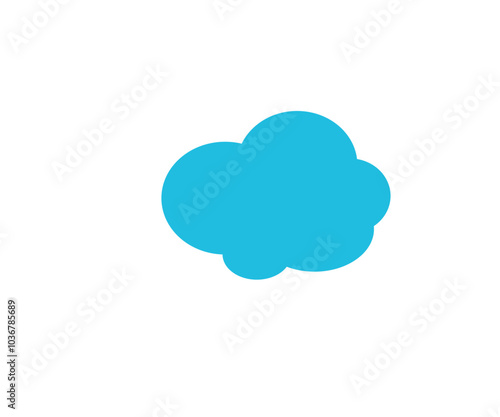 blue cloud computing photo