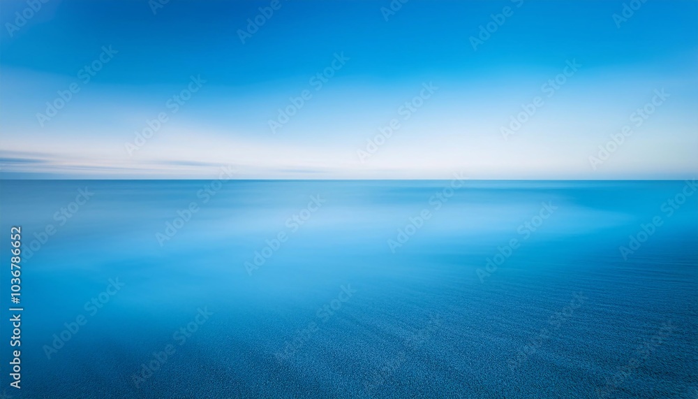 Obraz premium A long exposure morning white fog and nature background texture tranquil scene blue sea
