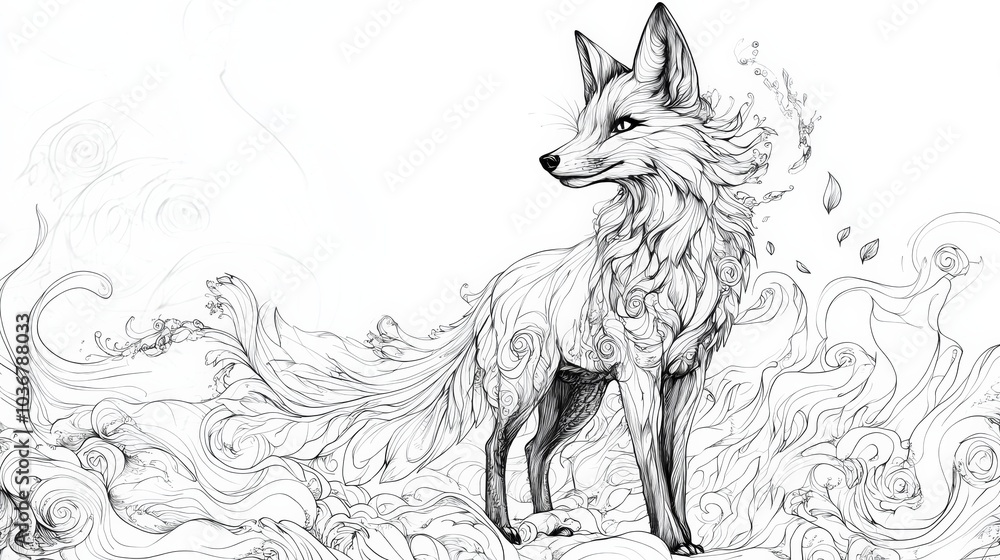 Obraz premium Animal drawing book for adults