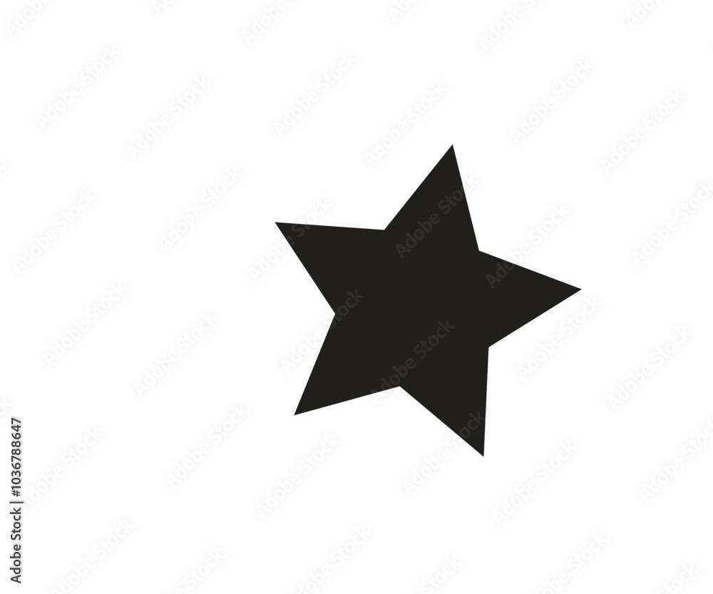 Obraz premium black and white star