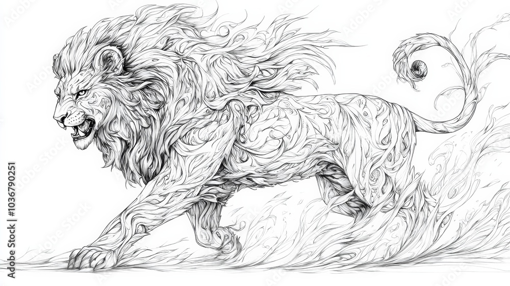 Obraz premium Animal drawing book for adults