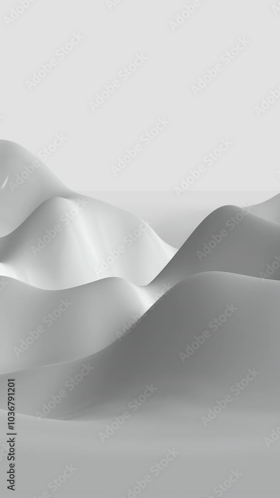 An abstract gray landscape with soft curves and gentle textures throughout the artwork An abstract gray landscape with soft curves and gentle textures throughout the artwork