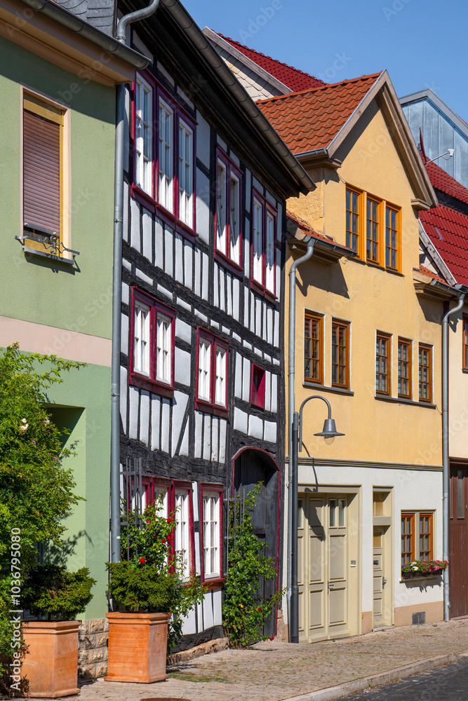 Fototapeta premium Bad Langensalza, Thüringen, Altstadtszene