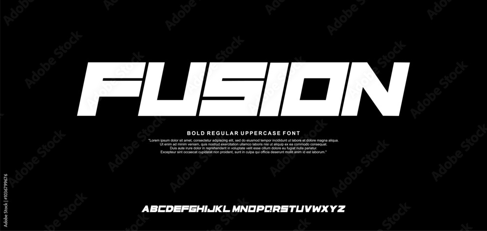 Obraz premium Modern Bold Heavy Font. Typography urban style alphabet fonts for fashion, sport, technology, digital, movie, logo design, vector illustration, 