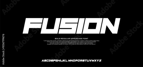 Modern Bold Heavy Font. Typography urban style alphabet fonts for fashion, sport, technology, digital, movie, logo design, vector illustration, 