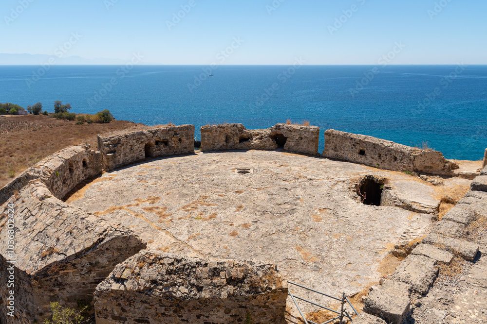 Koroni castle bastion, Peloponnese, Greece