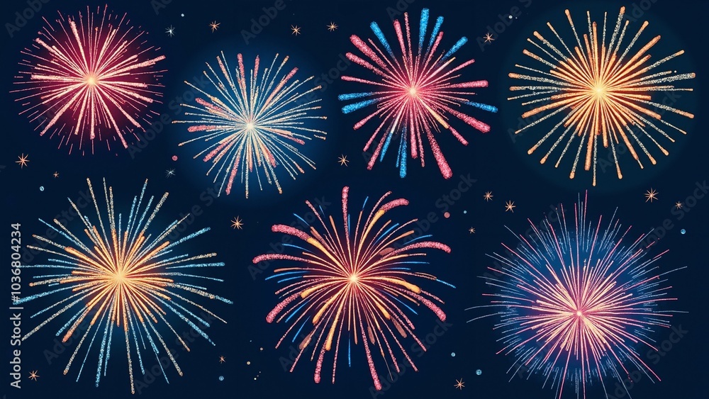 Enchanting Doodle Elements for Celebrations: Fireworks, Sunbursts, and Bling for Invitations and Party Decor Enchanting Doodle Elements for Celebrations: Fireworks, Sunbursts, and Bling for Invitations and Party Decor