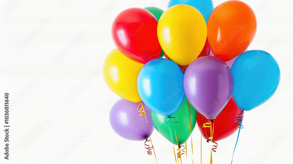 Plenty of colorful balloons on a white background Plenty of colorful balloons on a white background