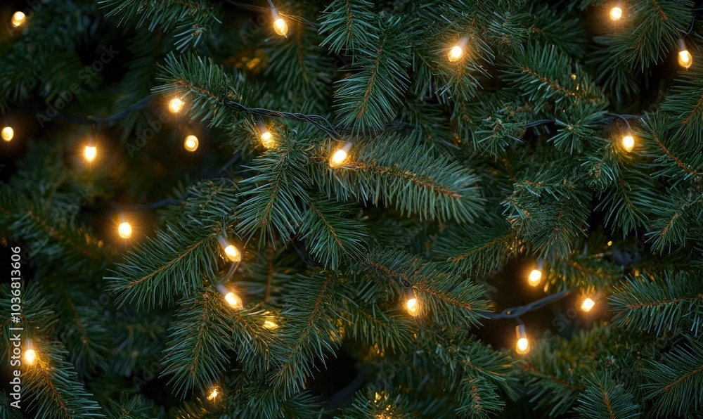 A tree with lights on it A tree with lights on it