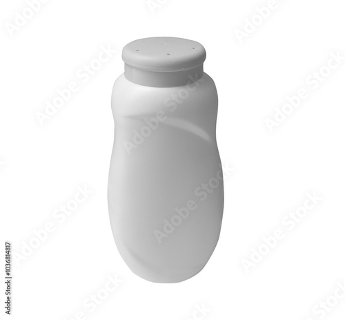 Blank Bottle of dusting powder photo