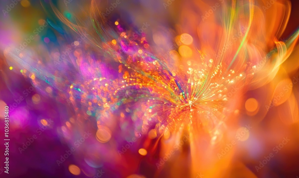 A colorful, abstract image with a lot of bright colors and a lot of dots A colorful, abstract image with a lot of bright colors and a lot of dots