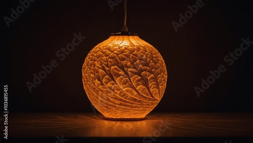 Obraz na płótnie A glowing orange with its peel spiraling away w salonie