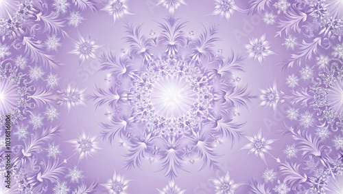 Symmetrical soft lavender pattern for calm interface