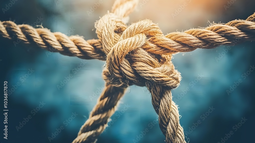 Complex web of interconnected ropes symbolizing intricate business relationships and antitrust challenges, with a focused foreground rope representing the effort to break monopolies. Complex web of interconnected ropes symbolizing intricate business relationships and antitrust challenges, with a focused foreground rope representing the effort to break monopolies.