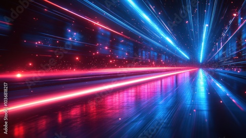 Wallpaper Mural Abstract Light Trails Torontodigital.ca