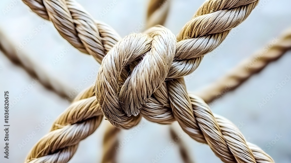 Complex web of interconnected ropes symbolizing intricate business relationships and antitrust challenges, with a focused foreground rope representing the effort to break monopolies. Complex web of interconnected ropes symbolizing intricate business relationships and antitrust challenges, with a focused foreground rope representing the effort to break monopolies.
