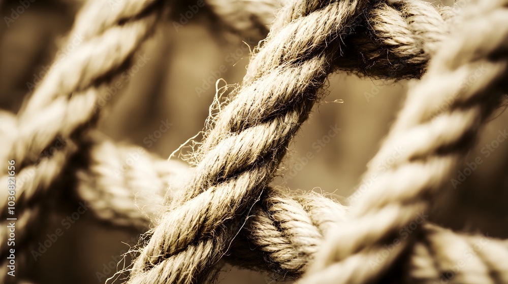 Complex web of interconnected ropes symbolizing intricate business relationships and antitrust challenges, with a focused foreground rope representing the effort to break monopolies. Complex web of interconnected ropes symbolizing intricate business relationships and antitrust challenges, with a focused foreground rope representing the effort to break monopolies.