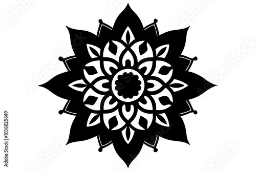 Modern Traditional Mandala | isolated vector illustration on white background