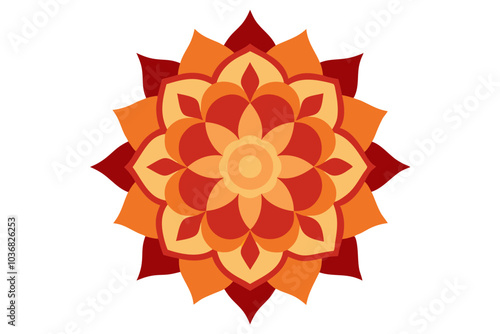 Modern Traditional Mandala | isolated vector illustration on white background