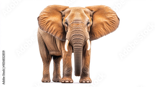 An impressive depiction of an elephant symbolizing strength and beauty in wildlife