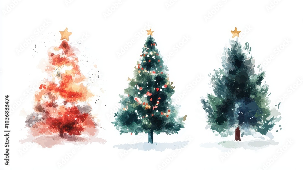 Collection of Christmas tree drawn with a brush on a white isolated background,greeting season and gift in christmas day,winter season,New Year decorations,fairy lights,copy space. Collection of Christmas tree drawn with a brush on a white isolated background,greeting season and gift in christmas day,winter season,New Year decorations,fairy lights,copy space.