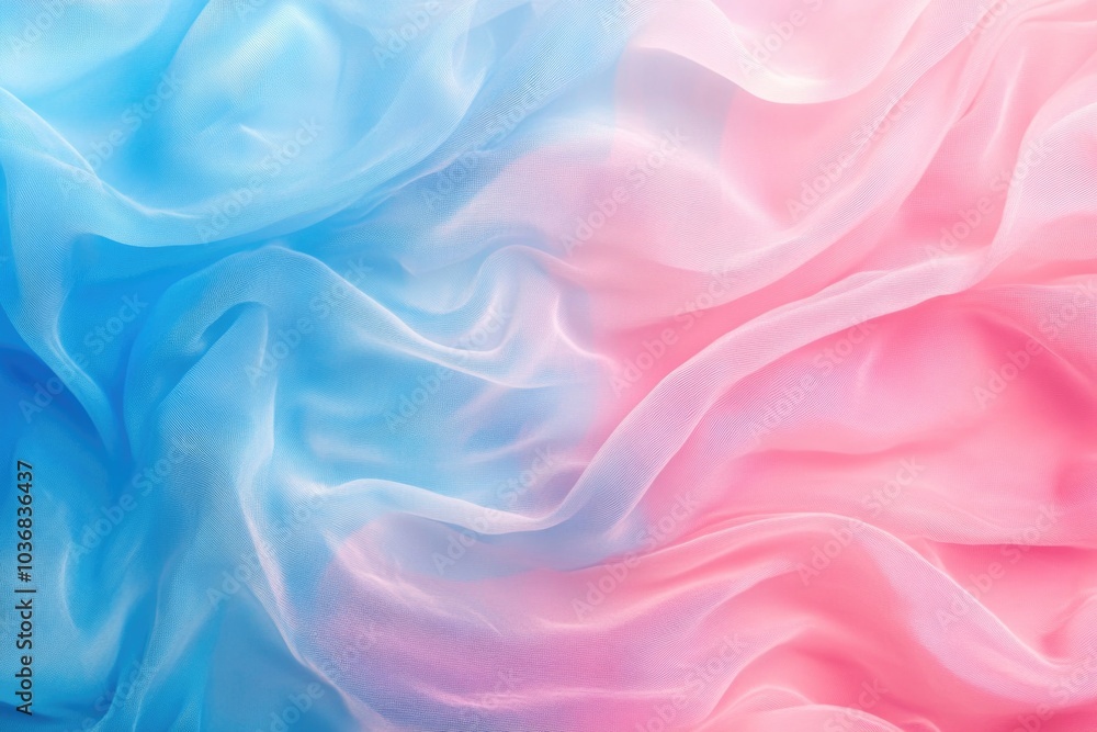 A close-up shot of a pink and blue fabric, ideal for textile or design-related use A close-up shot of a pink and blue fabric, ideal for textile or design-related use