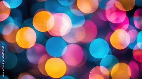 Colorful Bokeh Background for Creative Projects