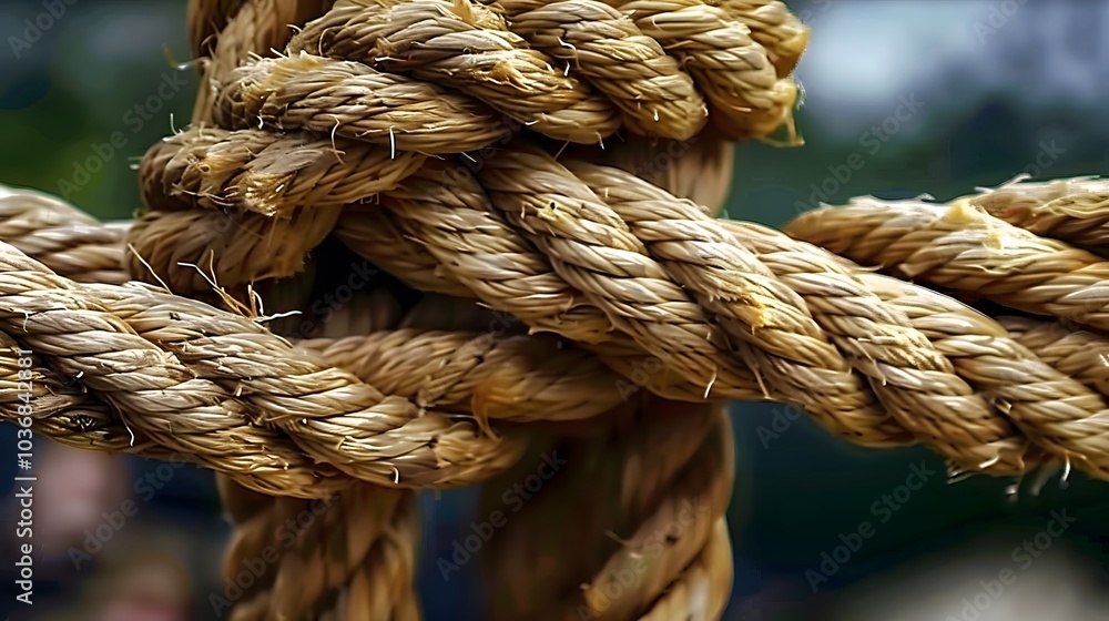 Complex web of interconnected ropes symbolizing intricate business relationships and antitrust challenges, with a focused foreground rope representing the effort to break monopolies. Complex web of interconnected ropes symbolizing intricate business relationships and antitrust challenges, with a focused foreground rope representing the effort to break monopolies.