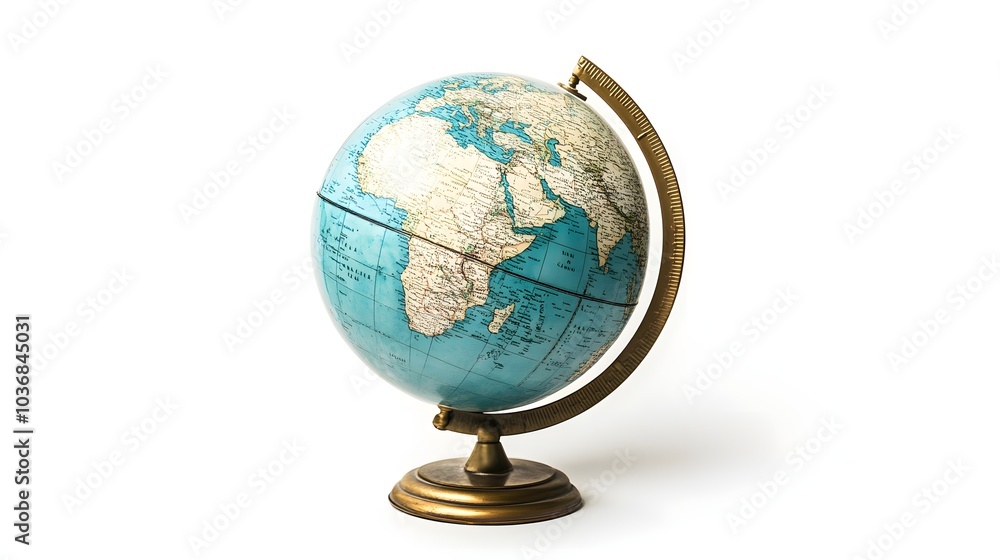 A globe isolated in the white background. A globe isolated in the white background.