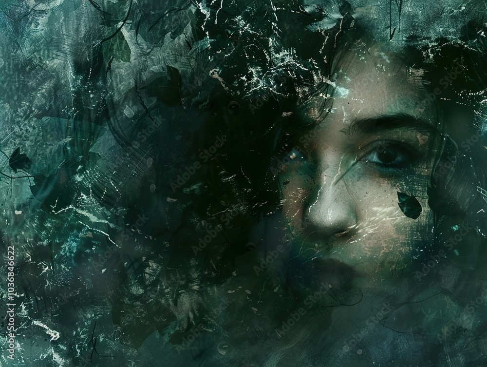 Abstract Portrait of a Woman in Nature Abstract Portrait of a Woman in Nature