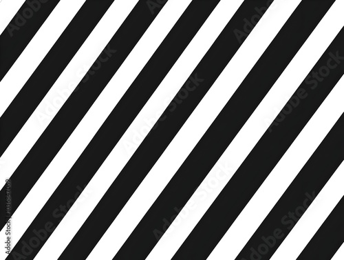 Minimalist Black and White Diagonal Stripe Pattern Background