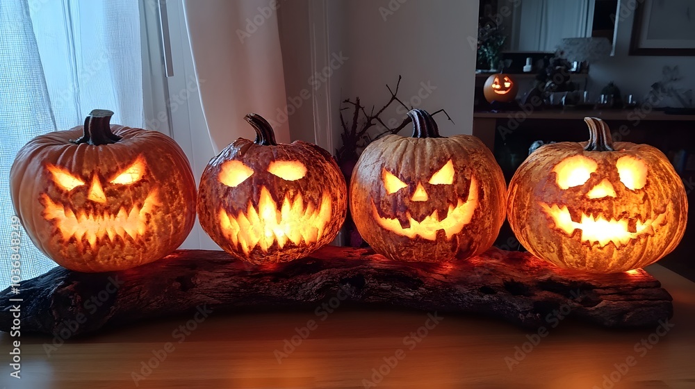 Obraz premium pumpkin lantern, halloween pumpkin lantern