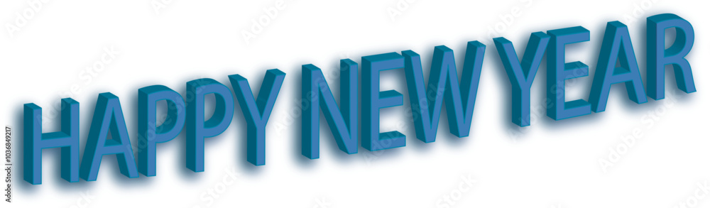 Happy new year typography