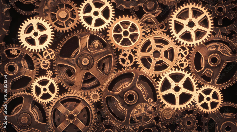 A complex mechanism of glowing gears, each contributing to smooth business operations.
A complex mechanism of glowing gears, each contributing to smooth business operations.