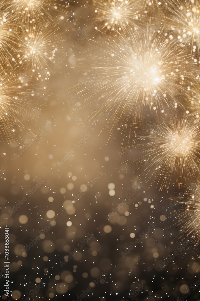 Sparkling Background with Glowing Lights and Bokeh Effects Sparkling Background with Glowing Lights and Bokeh Effects