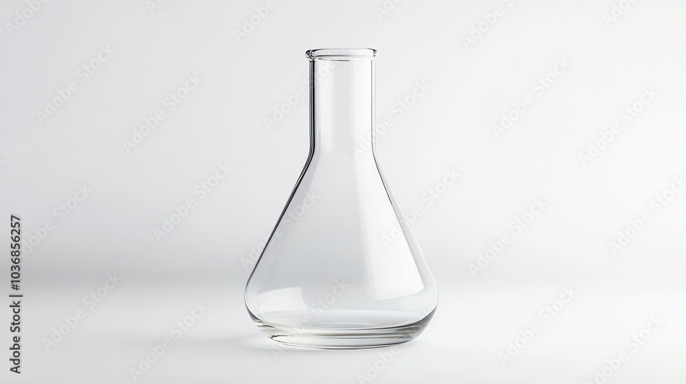 A clean, transparent glass flask ideal for laboratory settings, experiments, or educational purposes. Perfect for scientific use. A clean, transparent glass flask ideal for laboratory settings, experiments, or educational purposes. Perfect for scientific use.
